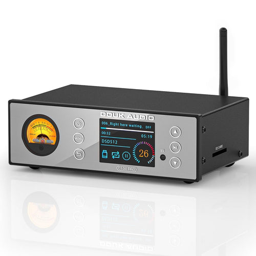 Douk Audio C100 PRO, DAC y reproductor Hi-Fi Bluetooth con VU meter