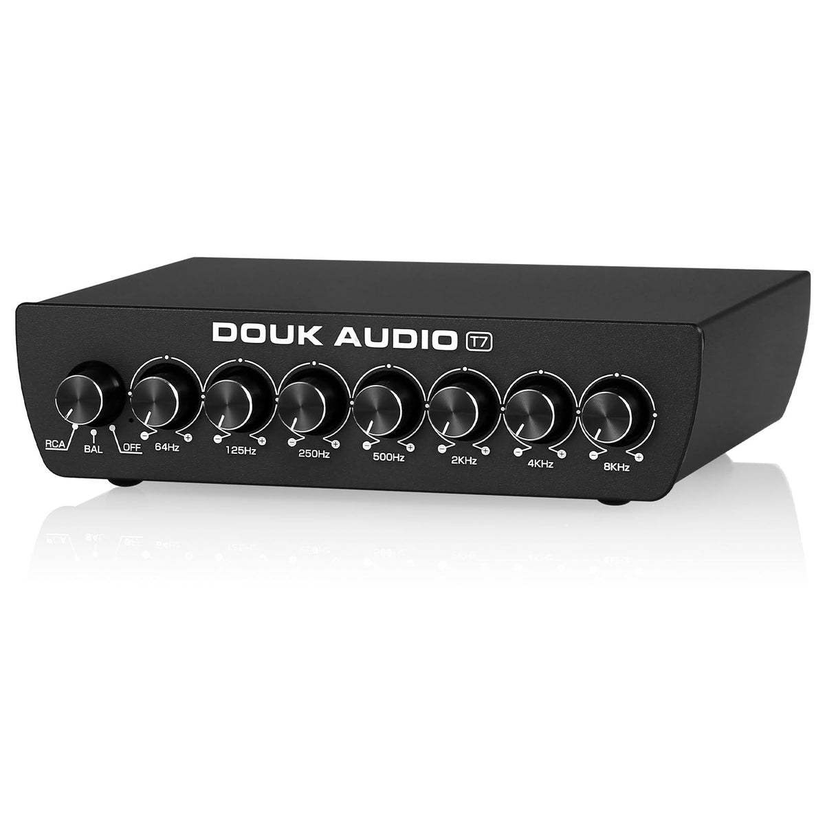Ecualizador Douk Audio T7 de 7 bandas, vista frontal