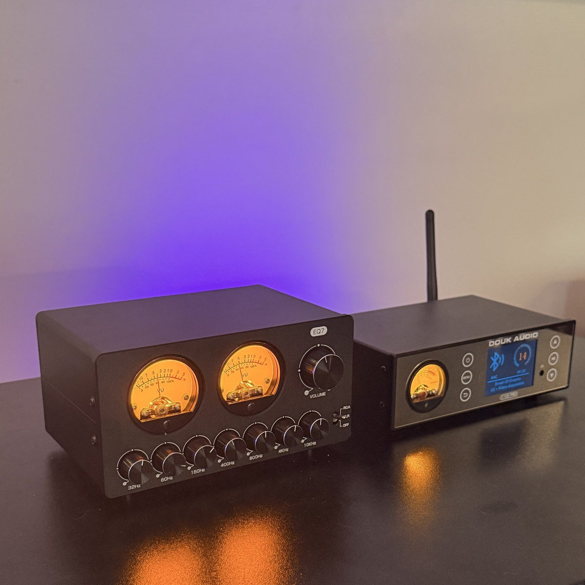 Ecualizador EQ7 junto al DAC C100 PRO en un sistema Hi-Fi