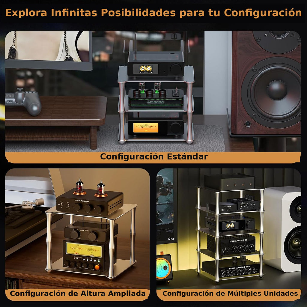 Configuraciones del rack BK1: estándar, altura ampliada y múltiples unidades