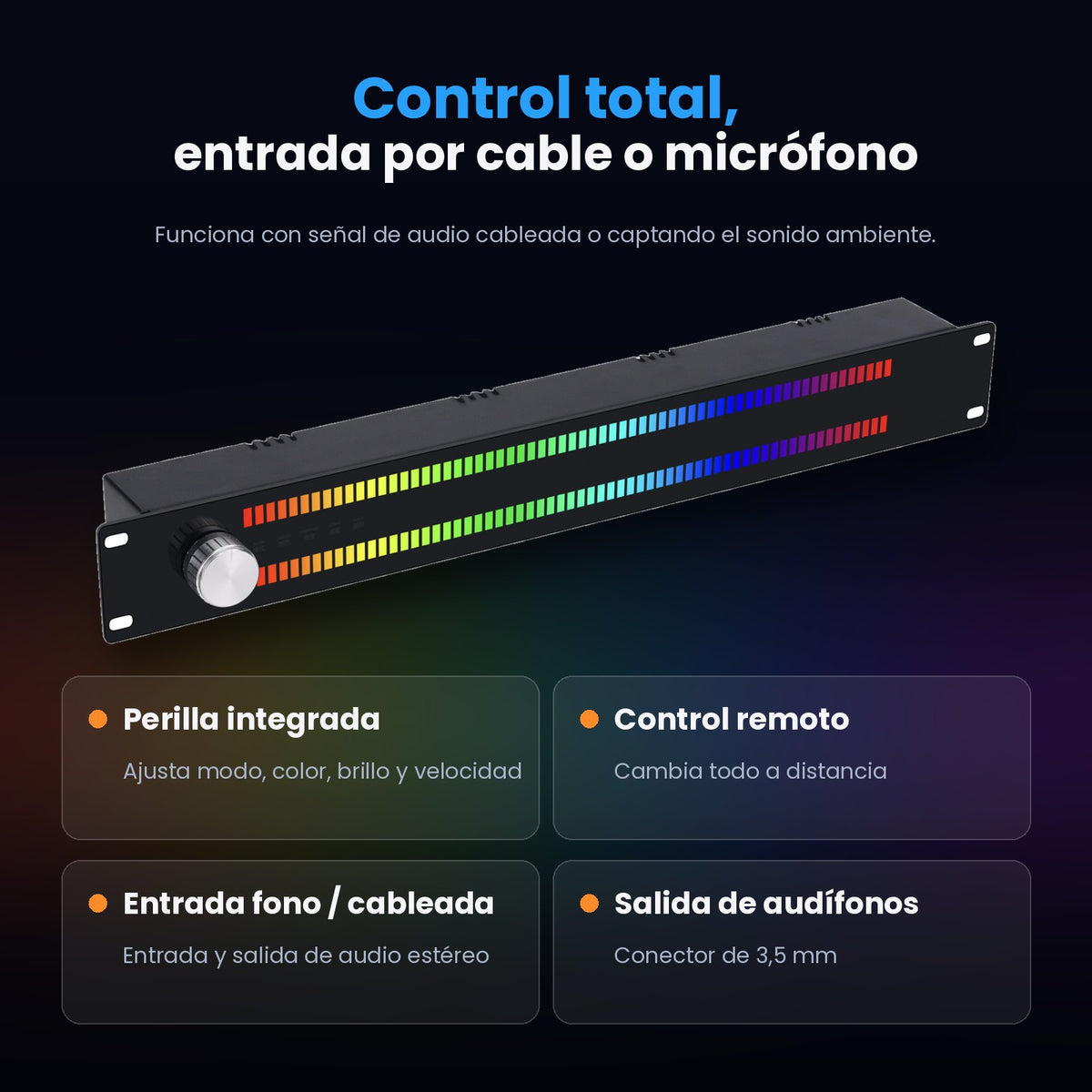 Douk Audio TZT-1 con perilla, control remoto, entrada cableada o micrófono y salida 3,5 mm
